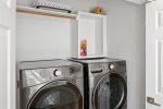 Washer/dryer for guest convenience